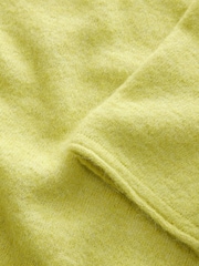 Green Lime Short Sleeve Crew Neck Knitted T-Shirt With Wool - Image 7 of 8