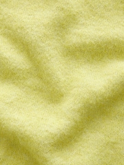Green Lime Short Sleeve Crew Neck Knitted T-Shirt With Wool - Image 8 of 8