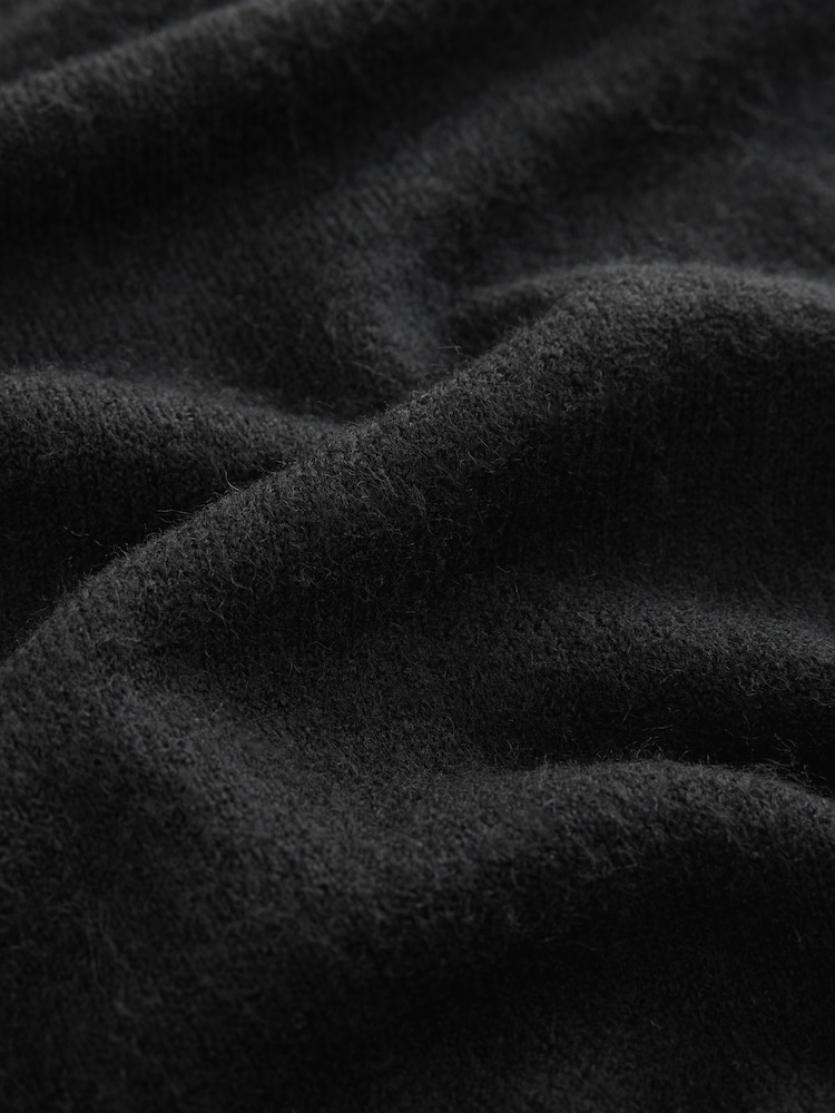 Negro - Seam Detail Crew Neck Jumper with Wool - Imagen 7 de 7 Negro - Seam Detail Crew Neck Jumper with Wool - Imagen 7 de 7
