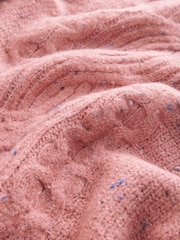 Poederroze - Co-ord Neppy High Roll Neck Knitted Jumper with Wool - Image 3 of 9