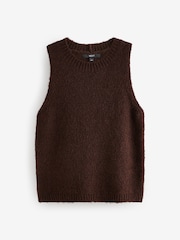 Brun - Débardeur en tricot à col rond - Image 6 de 7