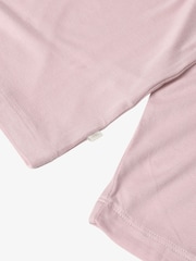The Little Tailor Pink Soft Jersey LenzingTM EcoVeraTM Button Through Relaxed Pyjamas Set - Image 11 of 13