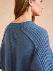 Blue Indigo Premium V-Neck Jumper - Image 5 of 8
