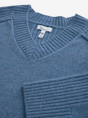 Blue Indigo Premium V-Neck Jumper - Image 7 of 8