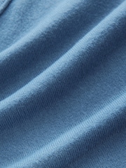 Blue Chambray Soft Touch Crew Neck Knitted Sweatshirt - Image 7 of 7