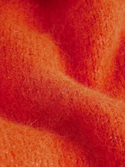 Orange Soft Touch Sleeveless Knitted Vest Tank Top Jumper with Wool - Image 6 of 6