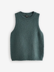 Bleu - Débardeur en tricot à col rond - Image 5 of 6
