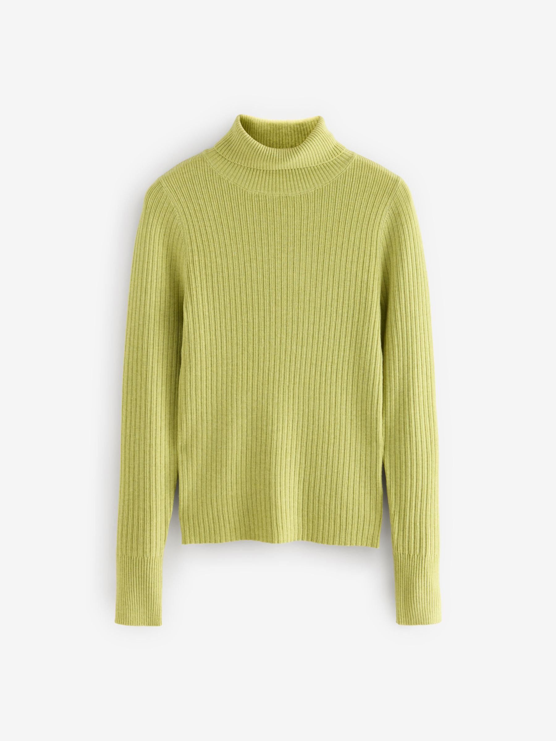 Lime roll neck jumper on sale