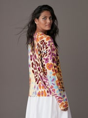 Animal Bright Soft Touch Pattern Knitted Cosy Crew Neck Jumper - Image 3 of 6