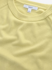 Lime Green Soft Touch Crew Neck Knitted Sweatshirt - Image 7 of 9