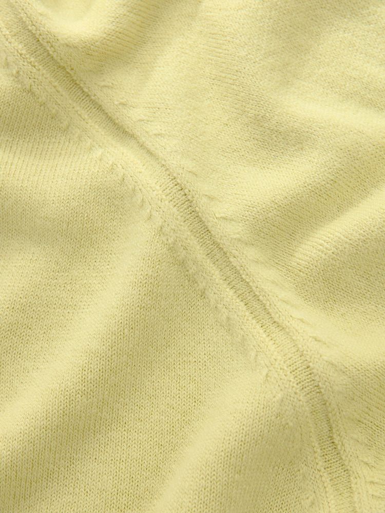 Lime Green Soft Touch Crew Neck Knitted Sweatshirt - Image 9 of 9