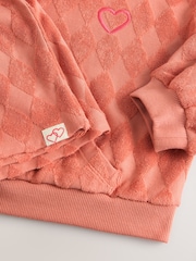 Orange Towelling Crew 100% Cotton Sweatshirt & Shorts Set (3mths-7yrs) - Image 9 of 9