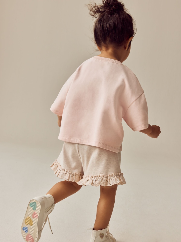 Pink Bunny 100% Cotton Top & Shorts Set (3mths-7yrs) - Image 3 of 8