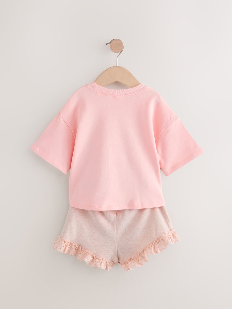 Pink Bunny 100% Cotton Top & Shorts Set (3mths-7yrs) - Image 6 of 8