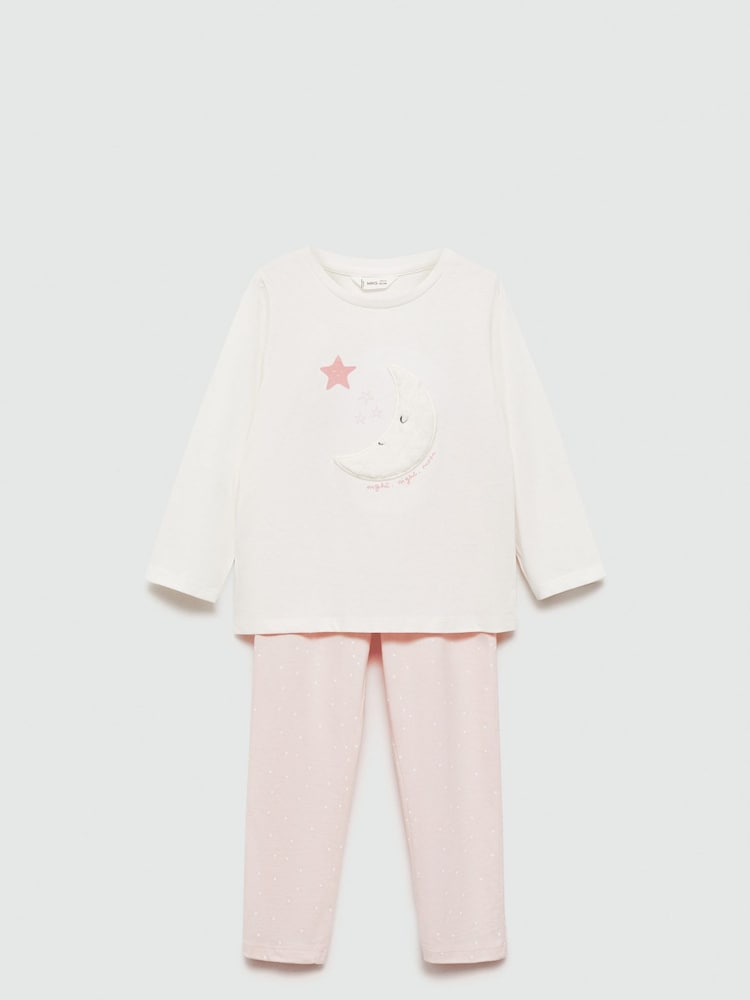 Mango Pink Luna 100% Cotton Pyjamas - Image 1 of 1