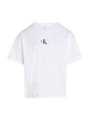 Calvin Klein White 100% Cotton Logo Boxy T-Shirt - Image 7 of 9
