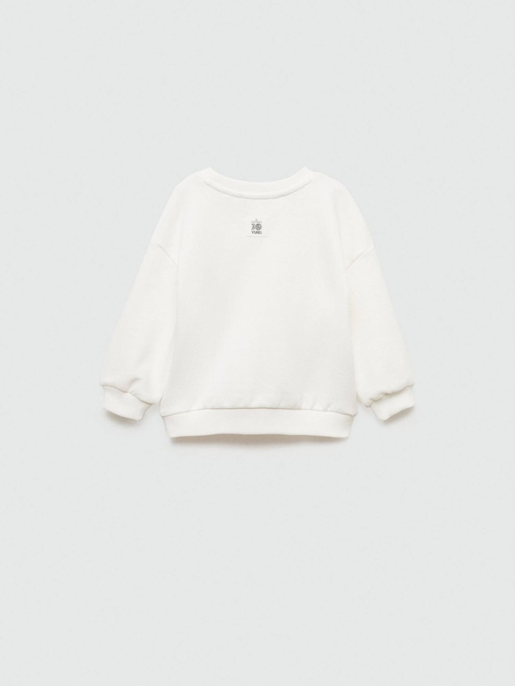 Mango Cream Lion King 100% Cotton Sweatshirt - Image 2 of 3 Mango Cream Lion King 100% Cotton Sweatshirt - Image 2 of 3