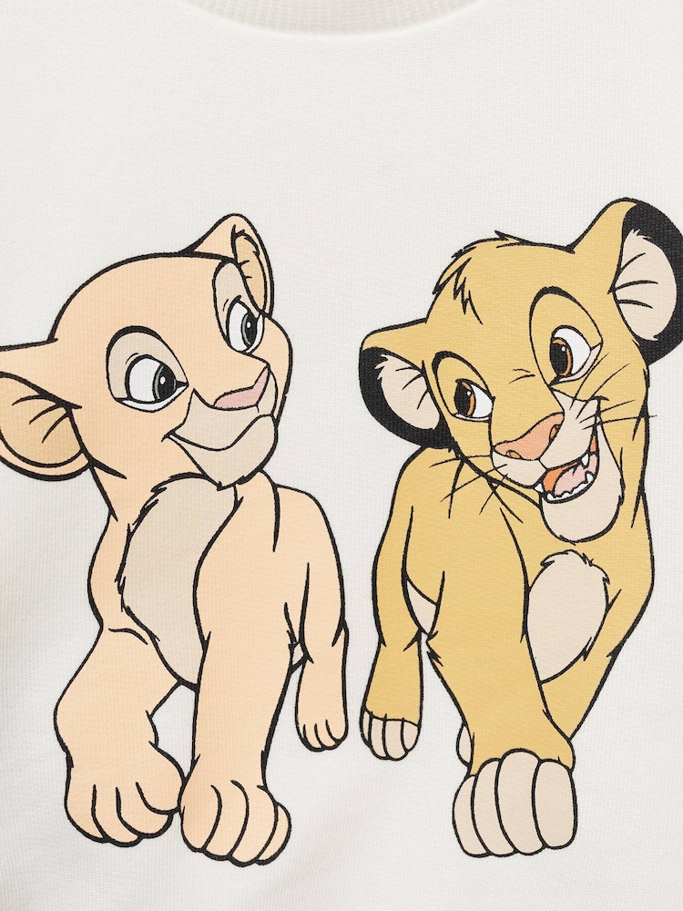Mango Cream Lion King 100% Cotton Sweatshirt - Image 3 of 3 Mango Cream Lion King 100% Cotton Sweatshirt - Image 3 of 3