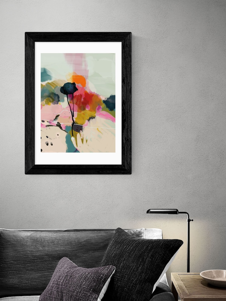 East End Prints Black Floral Abstract Landscape by Ana Rut Bre Wall Art - Image 1 of 3