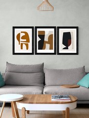 East End Prints Black Connected Set of 3 by Morgensen Lopez - Image 2 of 2