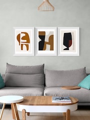 East End Prints White Connected Set of 3 by Morgensen Lopez - Image 2 of 2
