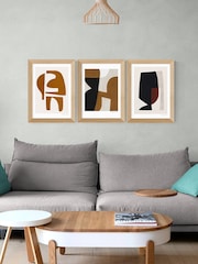 East End Prints Oak Connected Set of 3 by Morgensen Lopez - Image 2 of 2