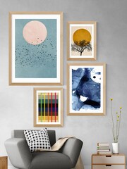 East End Prints Oak Fluoro Abstract by Vintage by Hemingway - Image 3 of 3