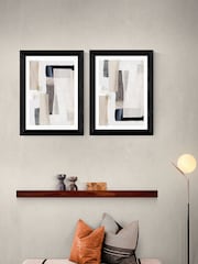 East End Prints Black Clay Set of 2 by Dan Hobday - Image 1 of 2