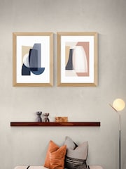 East End Prints Oak Columba Abstract Set of 2 by Anna Mainz - Image 1 of 2