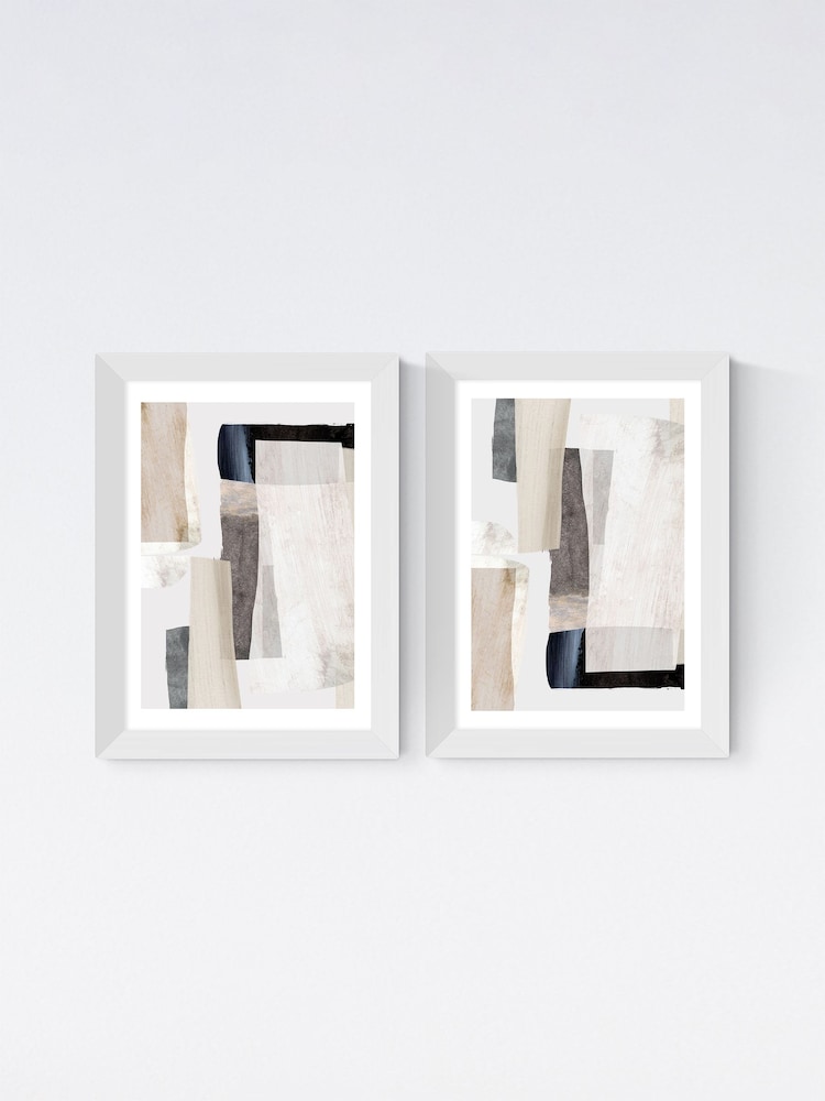 East End Prints White Clay Set of 2 by Dan Hobday - Image 2 of 2