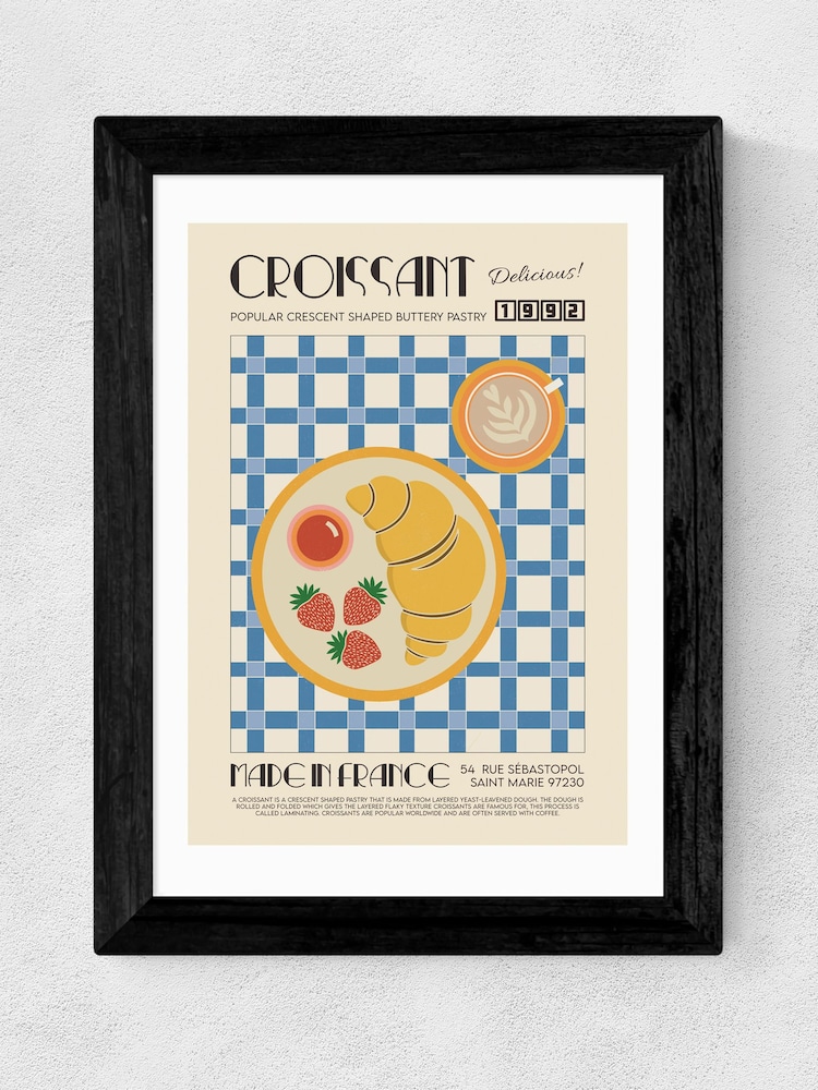 East End Prints Black Croissant by We Made Something Nice - Image 2 of 3