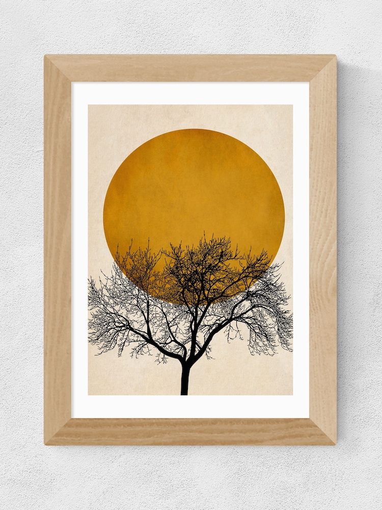 East End Prints Oak Winter Morning by Kubistika - Image 2 of 3