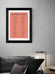 East End Prints Black Dumpling Menu by Violet Studio - Image 1 of 3