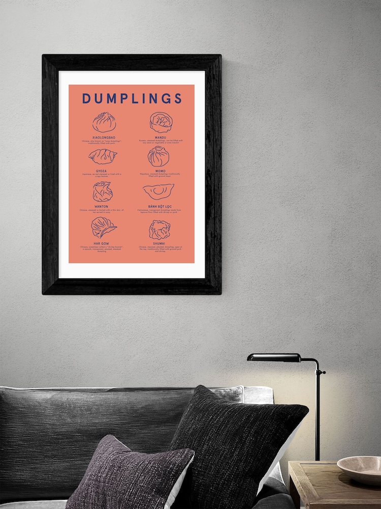 East End Prints Black Dumpling Menu by Violet Studio - Image 1 of 3