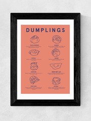 East End Prints Black Dumpling Menu by Violet Studio - Image 2 of 3