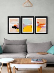 East End Prints Black Multicolour Set of 3 by Ana Rut Bre - Image 1 of 2
