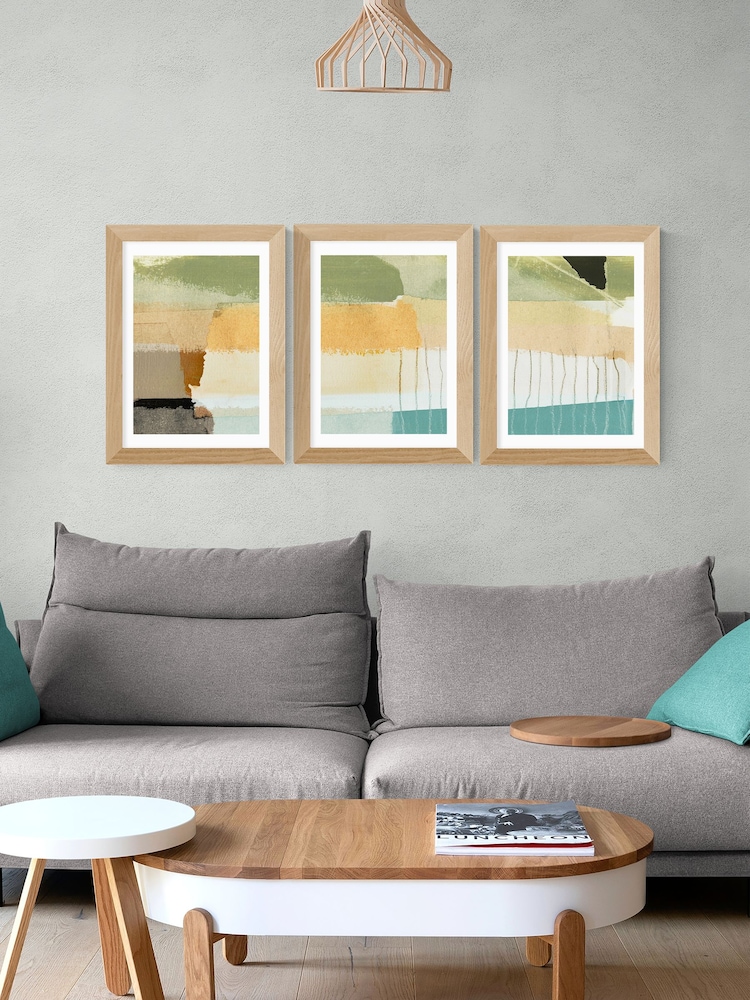 East End Prints Oak Alive Set of 3 by Dan Hobday - Image 1 of 2
