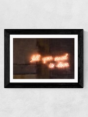 East End Prints Black All You Need Is Love Neon Wall Art by Honeymoon Hotel - Image 2 of 3