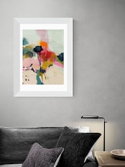 East End Prints White Floral Abstract Landscape by Ana Rut Bre Wall Art - Image 1 of 3