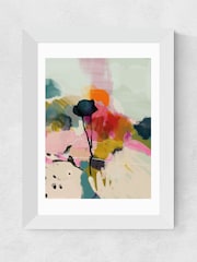 East End Prints White Floral Abstract Landscape by Ana Rut Bre Wall Art - Image 2 of 3