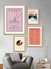 East End Prints Oak Dumpling Menu by Violet Studio - Image 3 of 3