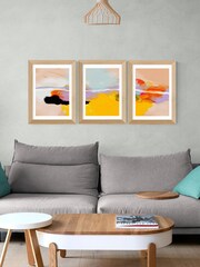 East End Prints Oak Multicolour Set of 3 by Ana Rut Bre - Image 1 of 2