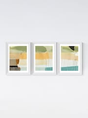 East End Prints White Alive Set of 3 by Dan Hobday - Image 2 of 2