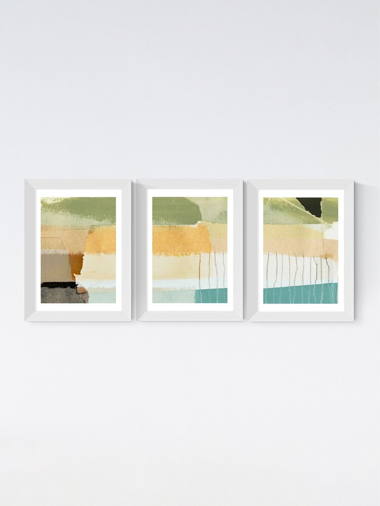 East End Prints White Alive Set of 3 by Dan Hobday - Image 2 of 2 East End Prints White Alive Set of 3 by Dan Hobday - Image 2 of 2