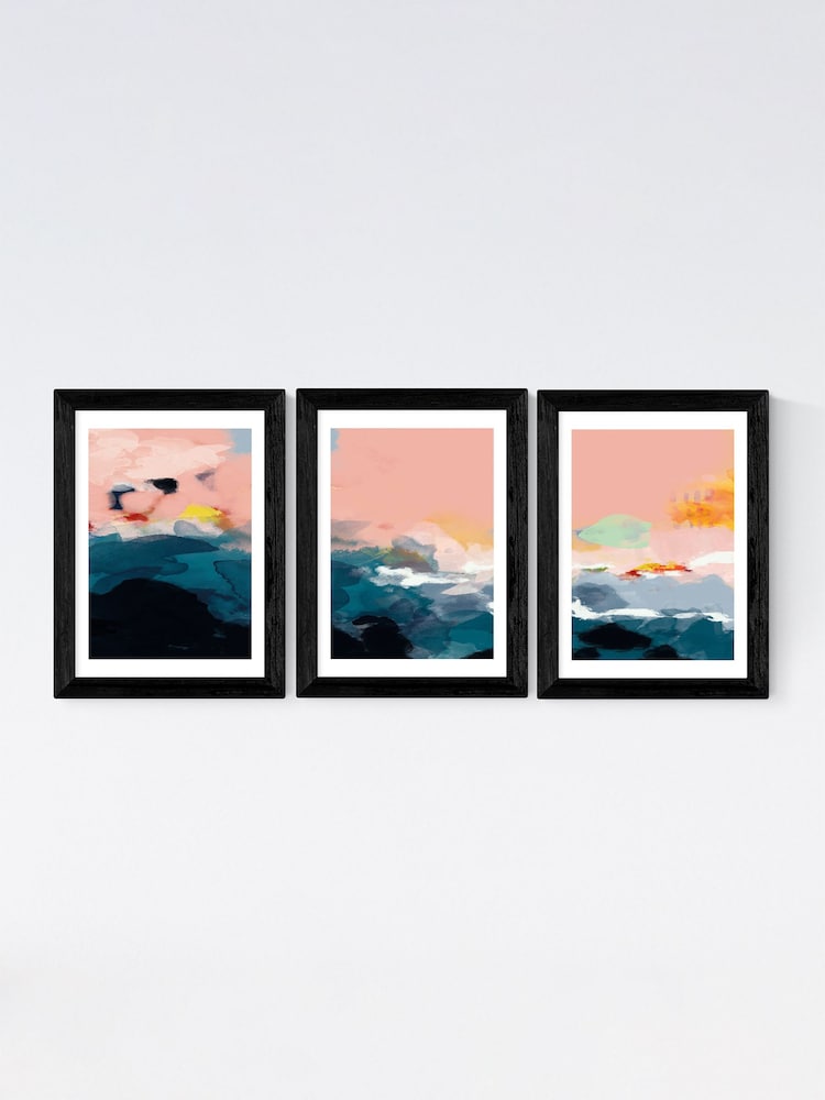 East End Prints Black Abstract Landscape Set of 3 by Ana Rut Bre - Image 2 of 2