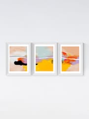 East End Prints White Multicolour Set of 3 by Ana Rut Bre - Image 2 of 2