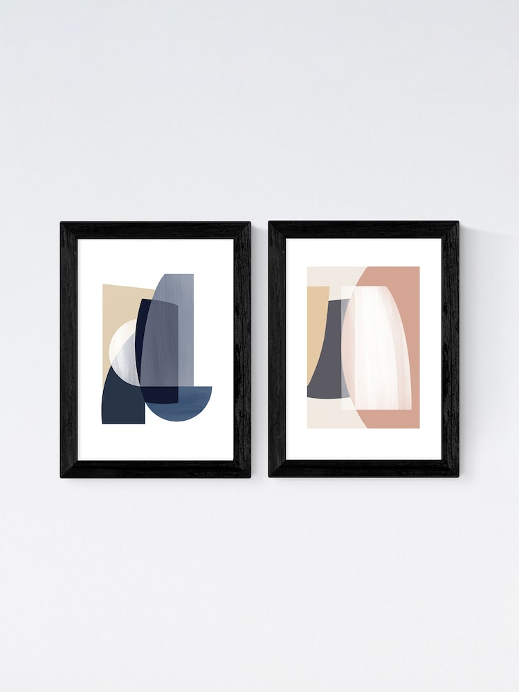 East End Prints Black Columba Abstract Set of 2 by Anna Mainz - Image 2 of 2 East End Prints Black Columba Abstract Set of 2 by Anna Mainz - Image 2 of 2