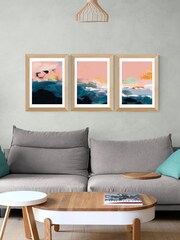 East End Prints Oak Abstract Landscape Set of 3 by Ana Rut Bre - Image 1 of 2