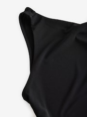 Black Twist Shoulder Jersey Top - Image 7 of 8