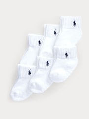 Polo Ralph Lauren Bébé Garçons Chaussettes blanches 6 Lot - Image 1 de 4